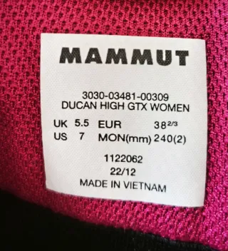 Botas Mammut Gore-Tex