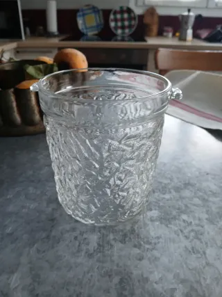 Cubitera Hielera Cristal Vintage