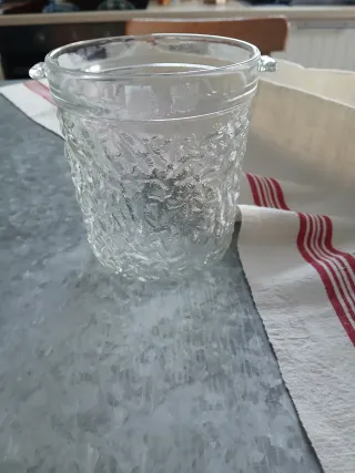 Cubitera Hielera Cristal Vintage