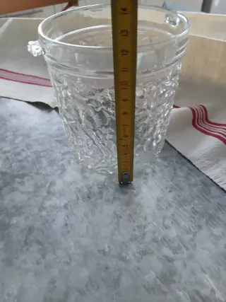 Cubitera Hielera Cristal Vintage