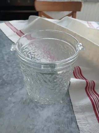 Cubitera Hielera Cristal Vintage