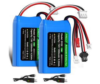 2 Batterie Lipo 7.4V 1250mAh PALO