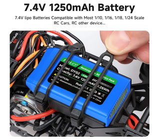 2 Batterie Lipo 7.4V 1250mAh PALO