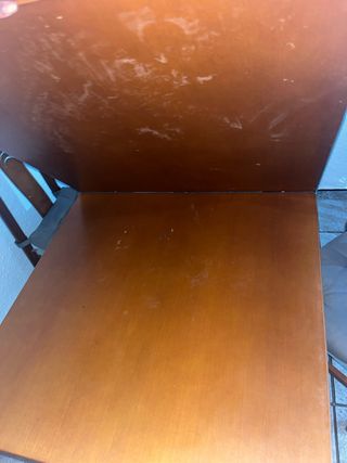 Comedor 4 sillas madera extensible