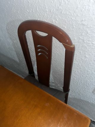 Comedor 4 sillas madera extensible