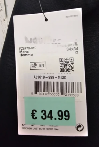 Pantalones Nike Club Chino Talla L