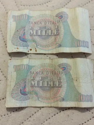 Bancnota 1000 Lire Verdi