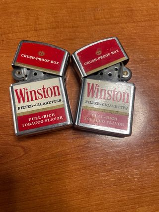 Accendini Zippo stile Winston da 2 e 8€, 1 e 4€