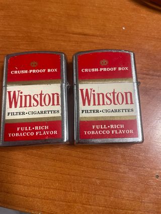 Accendini Zippo stile Winston da 2 e 8€, 1 e 4€