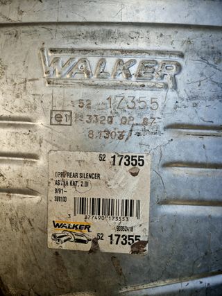 Silencioso trasero Opel Astra F GSI