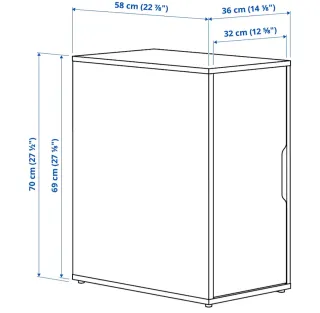 Armario ALEX blancas (precio unidad)