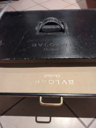 Cofanetto Bvlgari Occhiali Nero e Oro