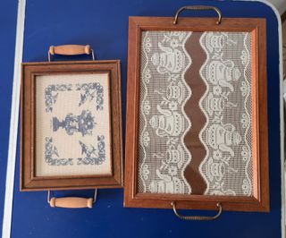 Coppia Vassoi Decorativi con Manici