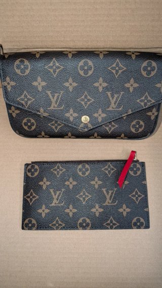 Bolso y monedero Louis Vuitton Marrón/Rosa