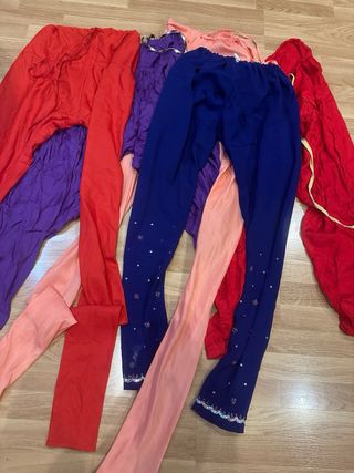 Set 5 Pantalones Churidar Indios Talla ajustable