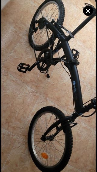 Bici pieghevole nera