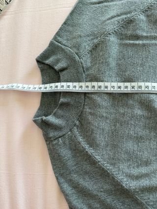 Jersey fino Zara gris hombre talla L