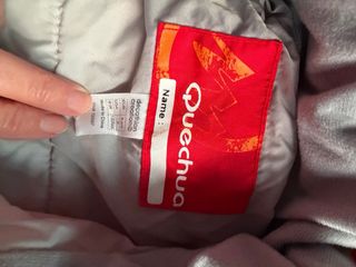 Mono de esquí Quechua Rojo y Beige. Niño. Talla 10