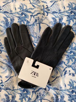 Guantes Zara Piel Talla M