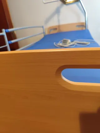 Cama geriátrica Domukea con carro elevador