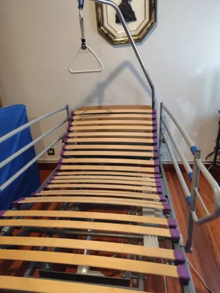 Cama geriátrica Domukea con carro elevador