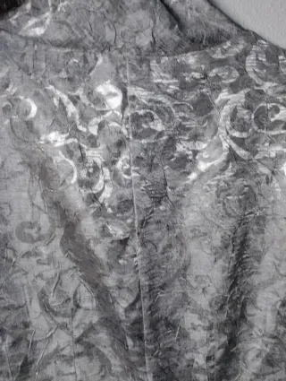 Vestido plateado fiesta Pilar Prieto