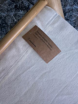 Taburete plegable de bambú