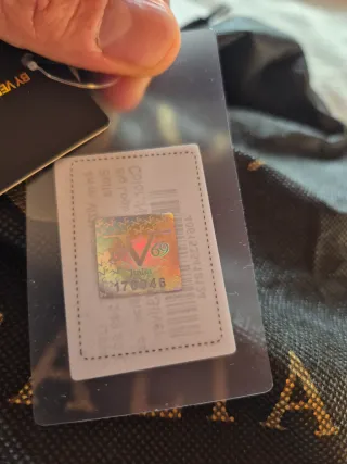 Borsa Versace 1969 Bella Logo Grigia