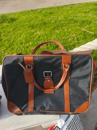 Maletas de viaje cuero y tela