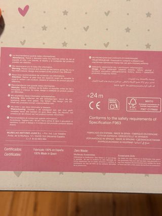 Muñeca Antonio Juan Lloro sin estrenar