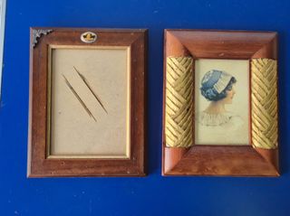 Coppia di Cornici in Legno Arte Povera