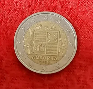 Moneda Andorra 2 € año 2015