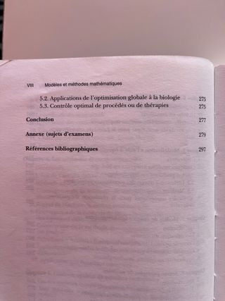 Modeles Et Methodes Pour Les Sciences Du Vivant...