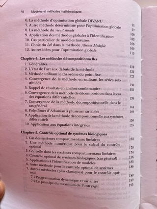 Modeles Et Methodes Pour Les Sciences Du Vivant...