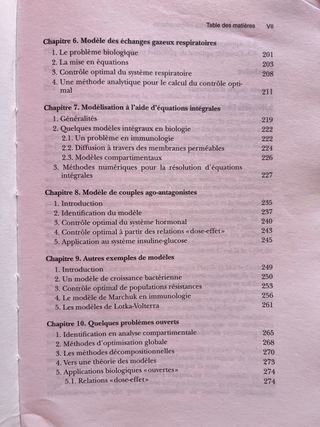 Modeles Et Methodes Pour Les Sciences Du Vivant...