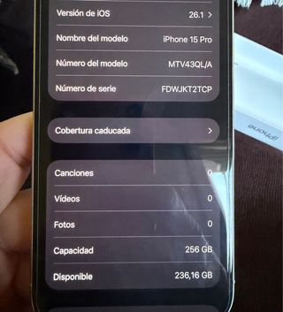 iPhone 15 Pro 256 GB + Funda Transparente
