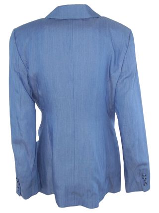 Max Mara Blazer Donna Blu L Doppiopetto Lungo