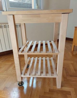 Carrito auxiliar cocina madera Ikea