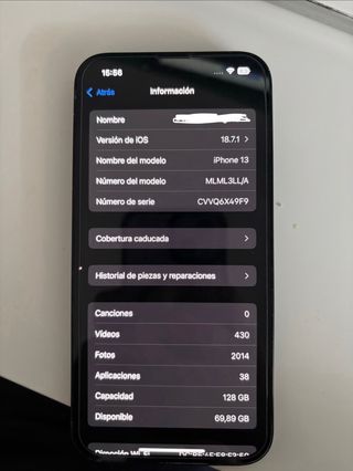 iPhone 13 Azul 128 GB