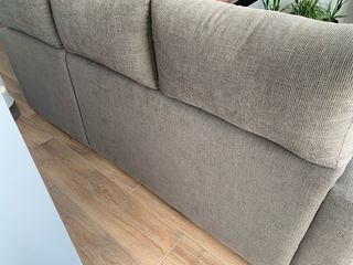 Sofá Chaise Longue Gris Tela