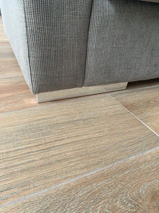 Sofá Chaise Longue Gris Tela