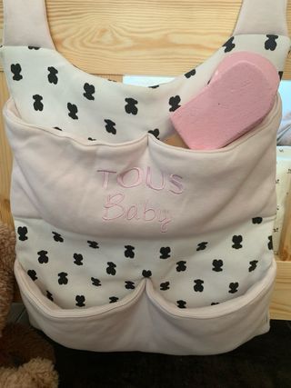 Organizador de Cuna Tous Baby Negro/Rosa