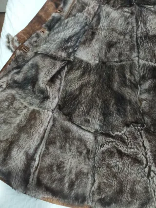 Abrigo italiano piel cordero shearling marca ASPER