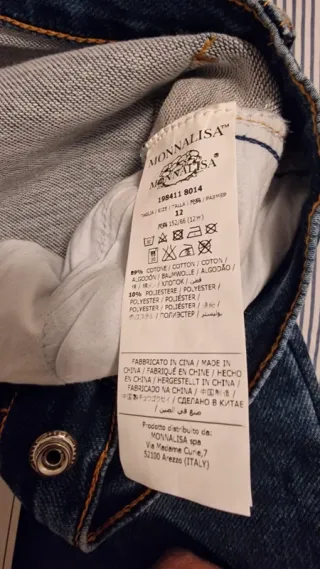 Jeans Monnalisa bambina tg 12Y-152cm