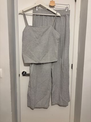 Conjunto Top y Pantalón Cuadros
