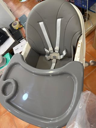 Trona de bebé 3 en 1 plegable gris