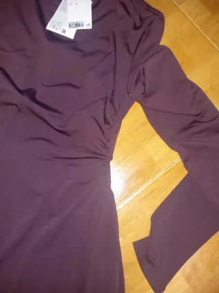 Vestido largo morado fiesta talla M