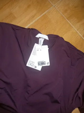 Vestido largo morado fiesta talla M