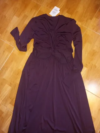 Vestido largo morado fiesta talla M