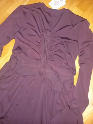 Vestido largo morado fiesta talla M